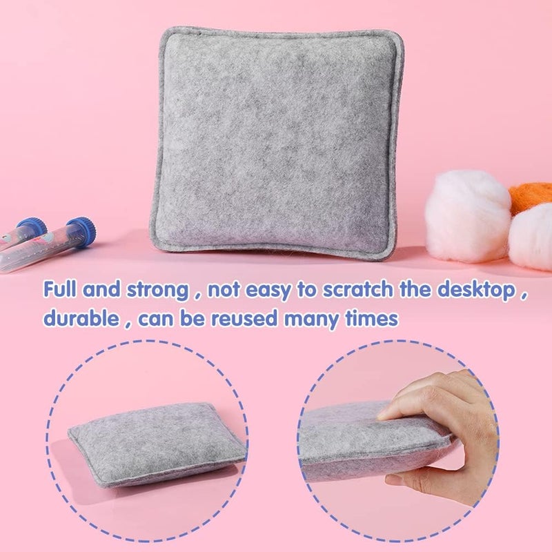 UOOU Needle Felting Beginners Kit with Box,Needles Felting Supplies with 24Pcs Felting Needles,Felting Pad,Wool Roving,DIY Needle Felting Cat Dolls - Image 5